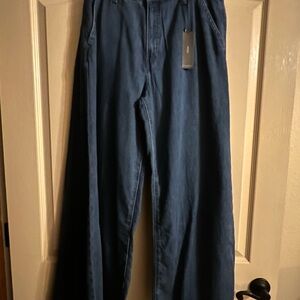 Banana Republic Petite Wide Leg Denim Jeans